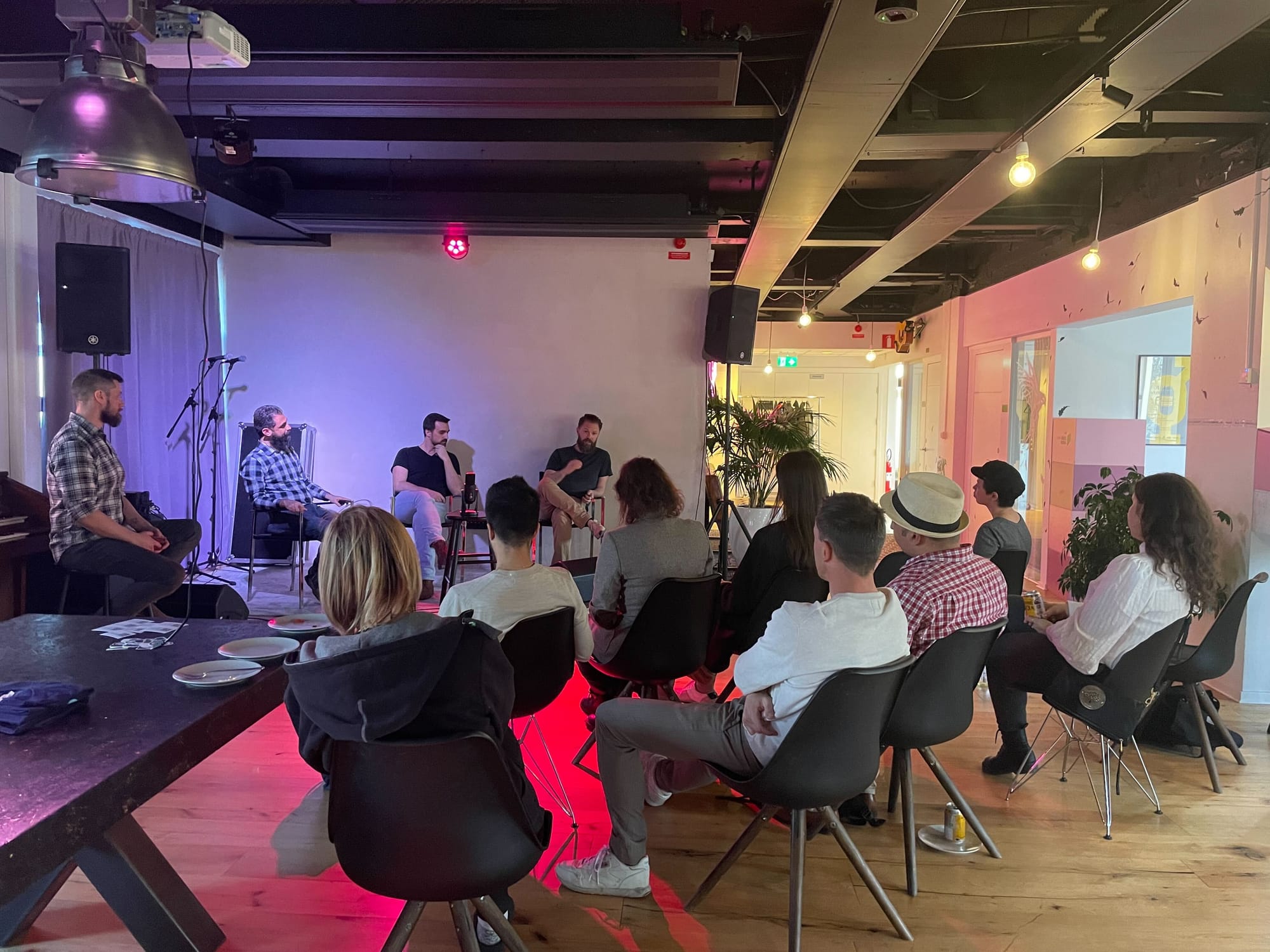 Photo from a panel discussion with Tech Leaders Guild