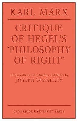 Book cover for Critique of Hegel's Philosophy of Right