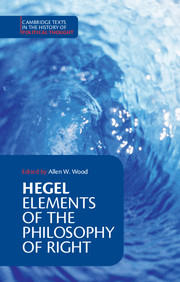 Book cover for Elements of the Philosophy of Right