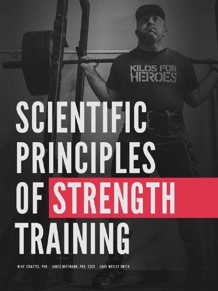 Scientific Principles of Strength Training, by Mike Israetel Book cover for Scientific Principles of Strength Training